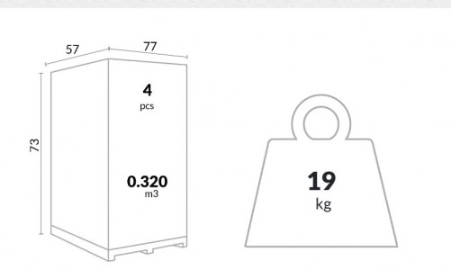 Столик журнальный Siesta Contract Box Table Цвет: красный