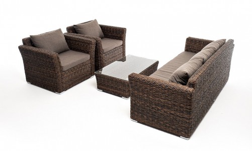 Комплект садовой мебели 4SIS Капучино (гиацинт) Цвет: коричневый
