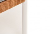 Диван 4SIS Канны 2-местный из роупа Цвет: светло-серый (RAL7035) шагрень, оранжевый меланж, светло-серый