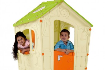 Детский домик Keter Magic Play House Цвет: белый / салатовый