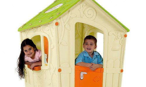 Детский домик Keter Magic Play House Цвет: белый / салатовый