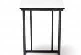 Интерьерный стол 4SIS Тулон 40х40х60 Цвет: молочный, черный