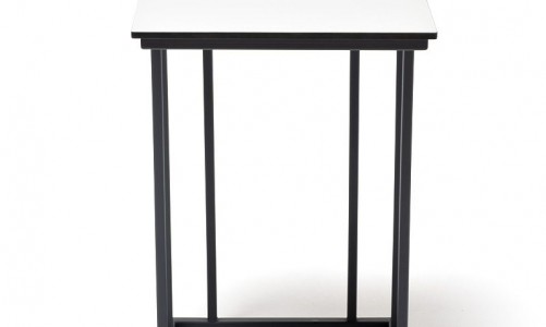 Интерьерный стол 4SIS Тулон 40х40х60 Цвет: молочный, черный