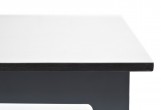Журнальный столик 4SIS Канны из HPL 95х60х40 Цвет: серый графит, молочный