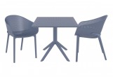 Комплект мебели Siesta Contract Sky 2 стула Цвет: темно-серый