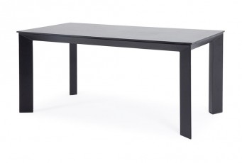 Обеденный стол 4SIS Венето 160 Цвет: серый гранит, черный