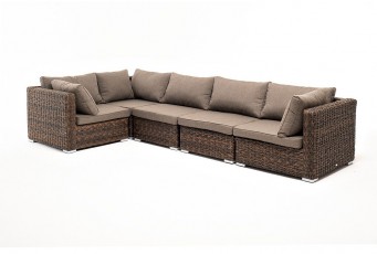 Угловой диван 4SIS Лунго (гиацинт) Цвет: коричневый