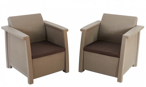 Комплект мебели Keter Toledo Duo set капучино