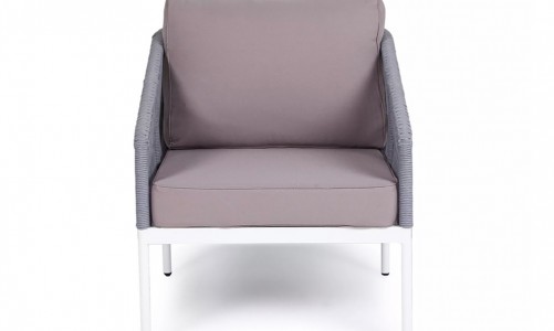 Кресло 4SIS Канны из роупа Цвет: светло-серый