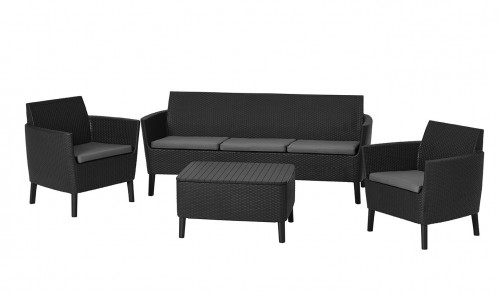 Лаунж зона Keter Salemo 3 seater set графит