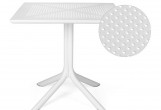 Стол обеденный Nardi Clip 80 Цвет: белый