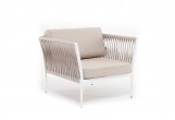 Кресло 4SIS Касабланка Цвет: светло-серый RAL7035, серо-коричневый, Savana ivory