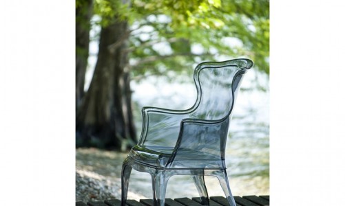 Кресло Pedrali Pasha Цвет: серый прозрачный