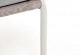 Диван 4SIS Милан 2-местный плетеный Цвет: светло-серый RAL7035 шагрень, серый меланж, светло-серый