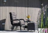 Кресло 4SIS Толедо с подушками Цвет: графит