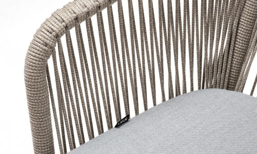 Стул из роупа 4SIS Марсель Цвет: светло-серый шагрень, серый меланж, светло-серый