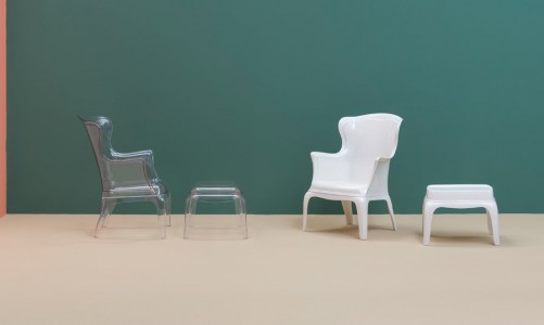 Кресло Pedrali Pasha Цвет: белый прозрачный
