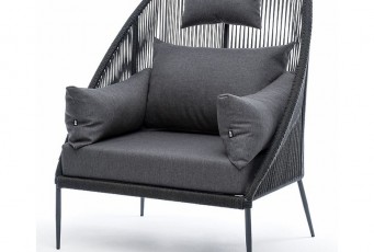 Кресло 4SIS Мадрид Цвет: темно-серый (RAL7024) шагрень, темно-серый