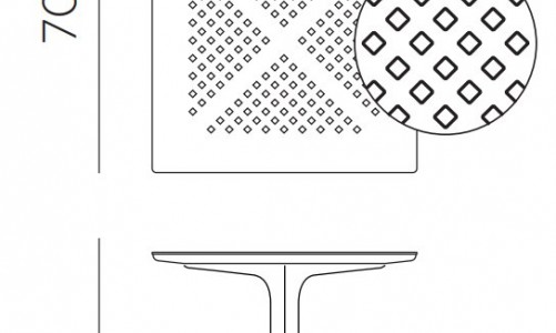 Стол обеденный Nardi ClipX 70 Цвет: белый