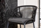 Обеденная группа 4SIS Венето 4-местная со стульями Милан Цвет: серый графит, темно-серый