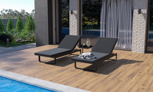 Шезлонг Ideal Patio Letto Цвет: карбон, антрацит