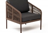Кресло 4SIS Канны из роупа Цвет: коричневый RAL8016, коричневый, темно-серый