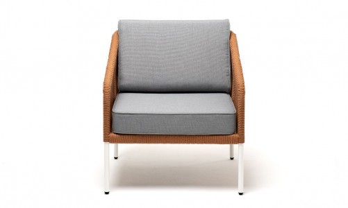 Кресло 4SIS Канны Цвет: светло-серый RAL7035, оранжевый меланж, светло-серый