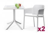 Комплект мебели Nardi ClipX 70 Bora Bistrot Цвет: белый