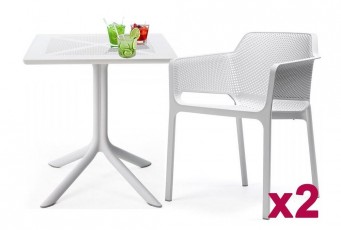 Комплект мебели Nardi ClipX 70 Bora Bistrot Цвет: белый