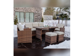 Комплект садовой мебели Lite Zoya коричневый