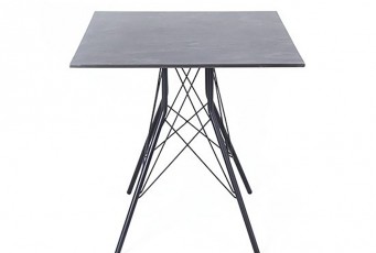 Интерьерный стол 4SIS Конте квадратный 70 Цвет: серый гранит