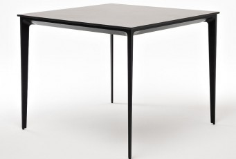 Стол обеденный 4SIS Малага 90 Цвет: черный, серый гранит