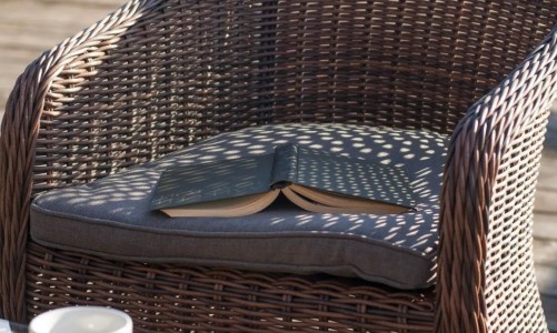 Кресло 4SIS Равенна Цвет: коричневый с серой подушкой