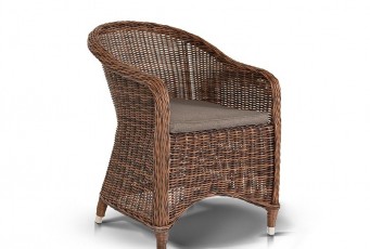 Кресло 4SIS Равенна Цвет: коричневый с серой подушкой