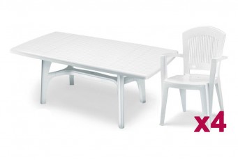 Комплект мебели Scab Giardino President 1800 Super Elegant Monobloc Цвет: белый