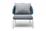 Кресло 4SIS Милан Цвет: светло-серый RAL7035, бирюзовый