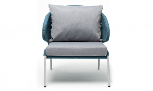 Кресло 4SIS Милан Цвет: светло-серый RAL7035, бирюзовый