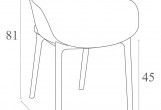 Комплект мебели Siesta Contract Sky Цвет: темно-серый