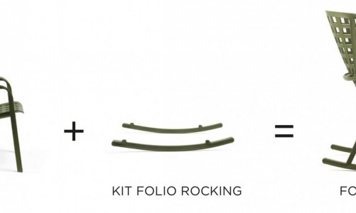 Комплект полозьев для кресла-качалки Nardi Kit Folio Rocking Цвет: тортора