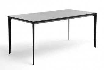 Стол обеденный 4SIS Малага 160 Цвет: черный, серый гранит