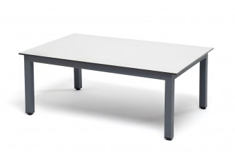 Журнальный столик 4SIS Канны из HPL 95х60х40 Цвет: серый графит, молочный