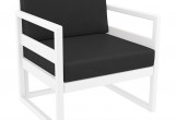 Кресло Siesta Contract Mykonos Цвет: белый, чёрный