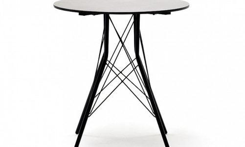 Интерьерный стол 4SIS Конте круглый 70 Цвет: серый гранит