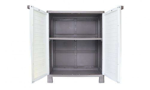 Низкий шкаф Keter AirSpire Цвет: серый, графит