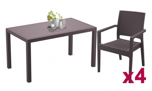 Комплект мебели Siesta Contract Orlando 140 Ibiza Цвет: коричневый