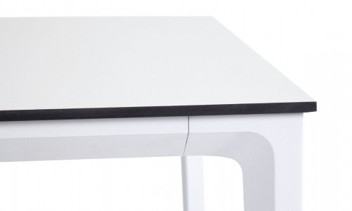 Обеденный стол из HPL 4SIS из HPL 140х80 Цвет: молочный, белый