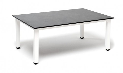 Журнальный столик 4SIS Канны из HPL 95х60х40 Цвет: Серый гранит, белый