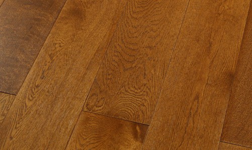 Массивная доска Magestik Floor Magestik Floor Дуб Дуб Коньяк (браш) 400-1800х150х18 мм