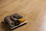 Массивная доска Amber wood Дуб Карамель Лак 18 мм  с фаской