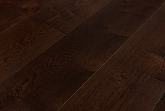 Массивная доска Amber wood Ясень Кофе Браш Лак 18 мм  с фаской